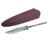 58HRC Damascus Fruit Knife Billets Lame Couteau Type Insertion DIY Semi-fini Couteau Droit Accessoires