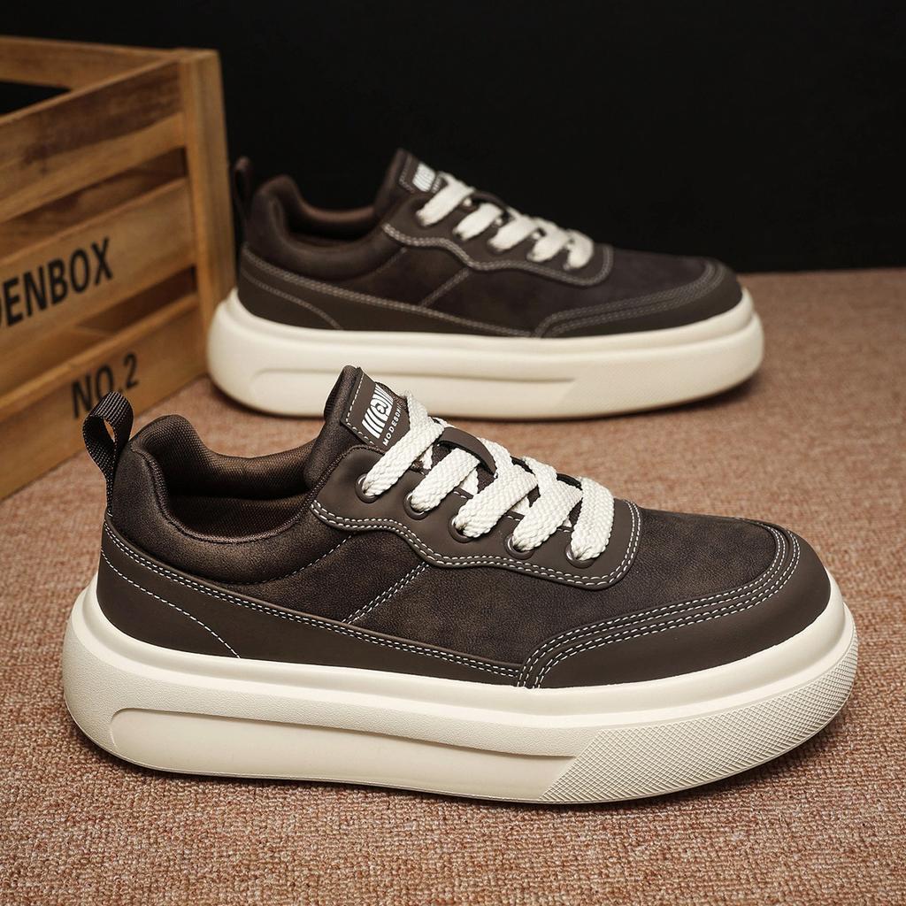 Thick-soled heightening casual board shoes, light soft-soled autumn shoes, autumn and winter
