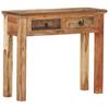 Tables Console Table 90.5X30x75cm Solid Acacia Wood And Reclaimed
