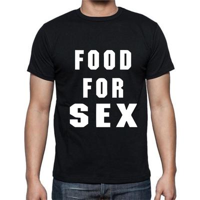 Essen Für Sex Lustiges T-Shirt Herren Damen T-Shirts Oberteil Tee