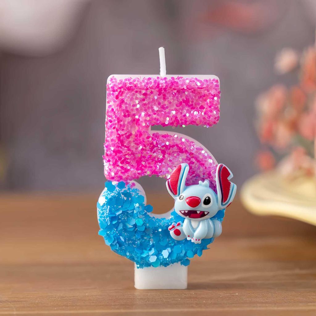 Creative Cartoon Long-eared Animal Birthday Number Candles for Cake Decorations