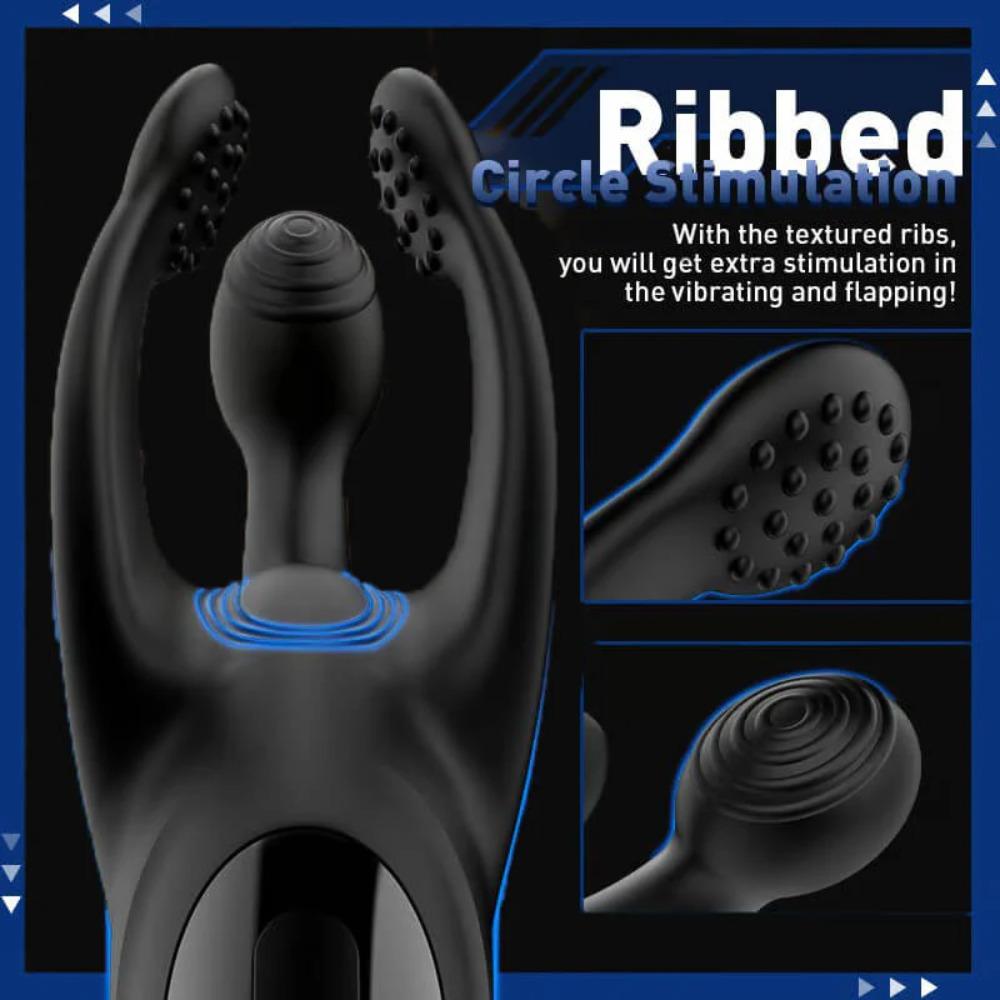 Trident Vibrating Male Masturbator Glans Vibrator Electric Penis Massager Stimulator