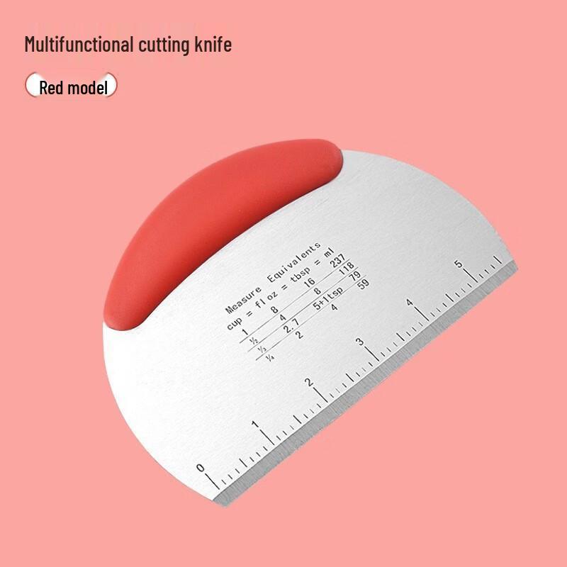 Stainless Steel Dough Scraper with Scale Set of 2