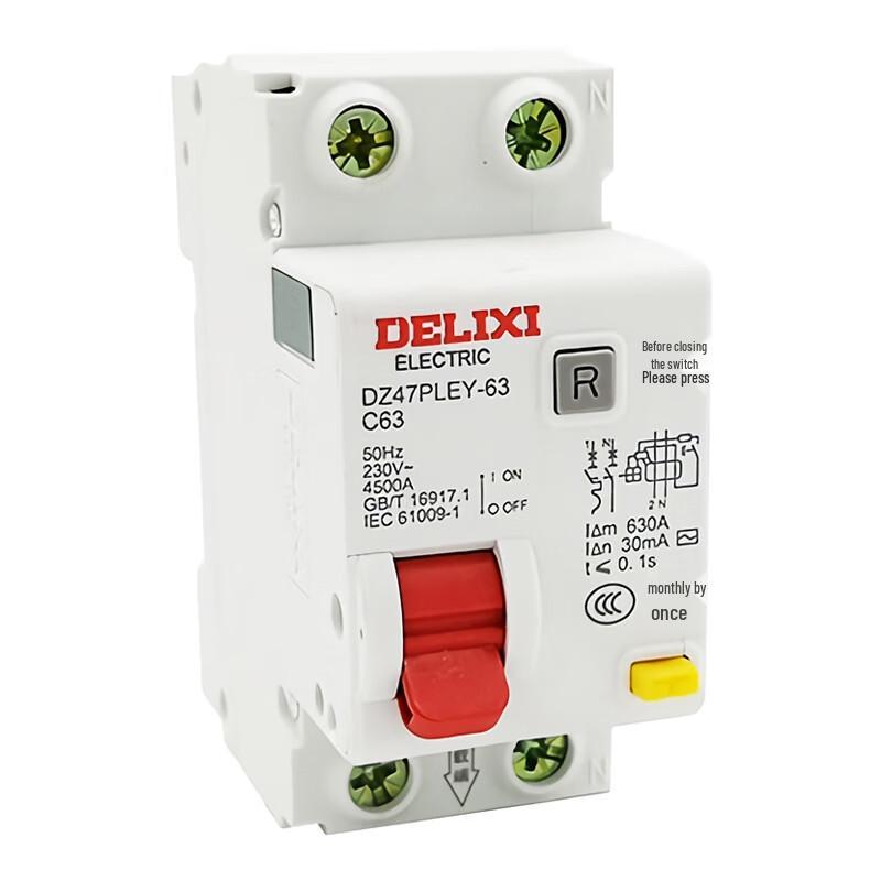 DELIXI ELECTRIC Residual Current Circuit Breaker DZ47PLEY-63