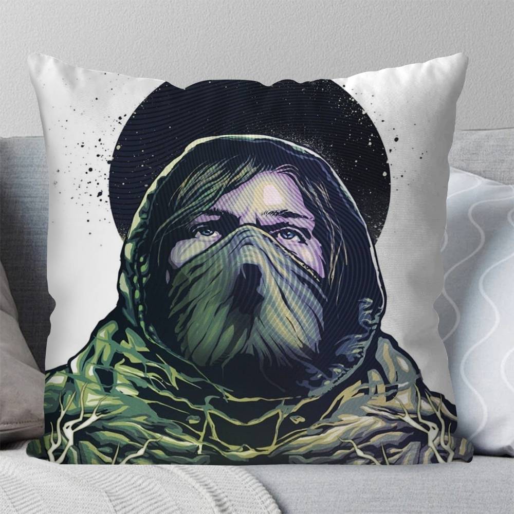 Science Fiction Suspense DDark Pillow Case Fashion Square Pillowcase Bedroom Sofa Room Ins Decoration Leisure