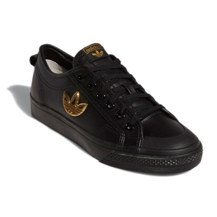 Adidas Originals Trefoil Comfortable Wraparound Non-Slip Durable Low-Top Skate Shoes Women sneaker Charcoal H01129