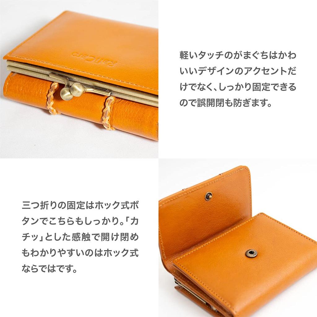 Genuine Italian Leather Wallet with Clasp Closure and Coin Large Short Dark Brown Women's Tri-fold Purse, Capacity, Compact, Simple, Wallet,
