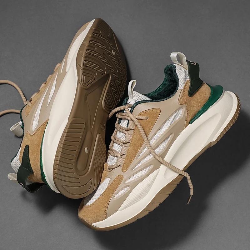 Fashion Original Men's Sneakers Size 45 Thick Sole Sports Shoes Trainer Race Breathable Fashion Running Sneakers Male Casual Mens Shoes