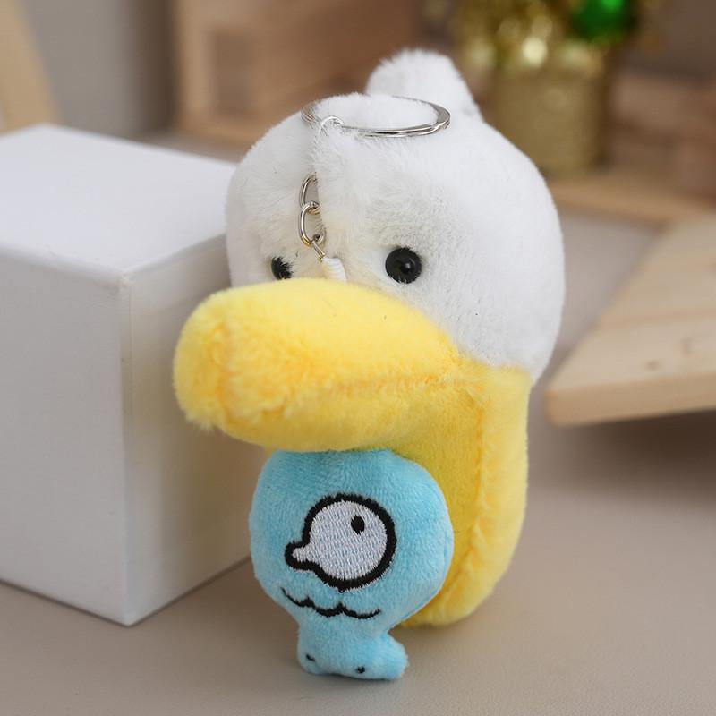 Fluffy Pelican Plush Toy Keychain Adorable Duckling Backpack Charm For Kids