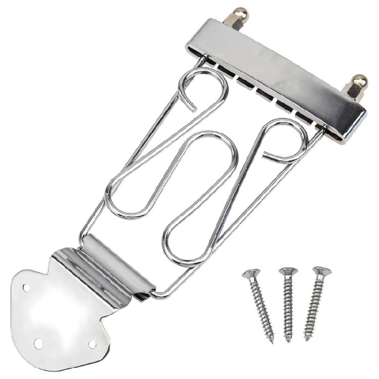 Guitar Part Replacement Trapeze Tailpiece Bridge, Guitar Tailpiece Trapeze серебряный