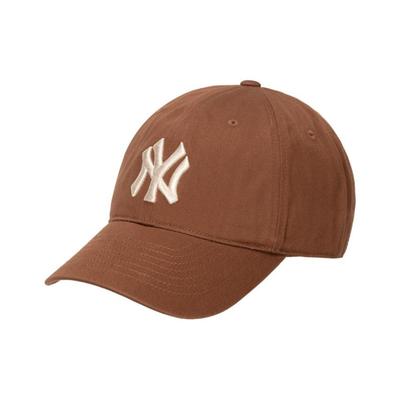 MLB Cotton Baseball Cap Hats & Caps Unisex Brown Fashion 3ACP6601N-50BRL