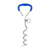 Heavy Duty Dog Tie Out Stake with Soft Grip Handle Metal Spiral Dog Yard Ground Stake Dogs Anchors Leash Fixed Stake for Pet Dog
