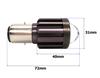 Laser LED BA20D Bulb, H6 12V-80V 8000lm Off-Road