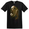 Skeleton Listening To Music T Shirt Vintage Retro Art Music Lover Tee