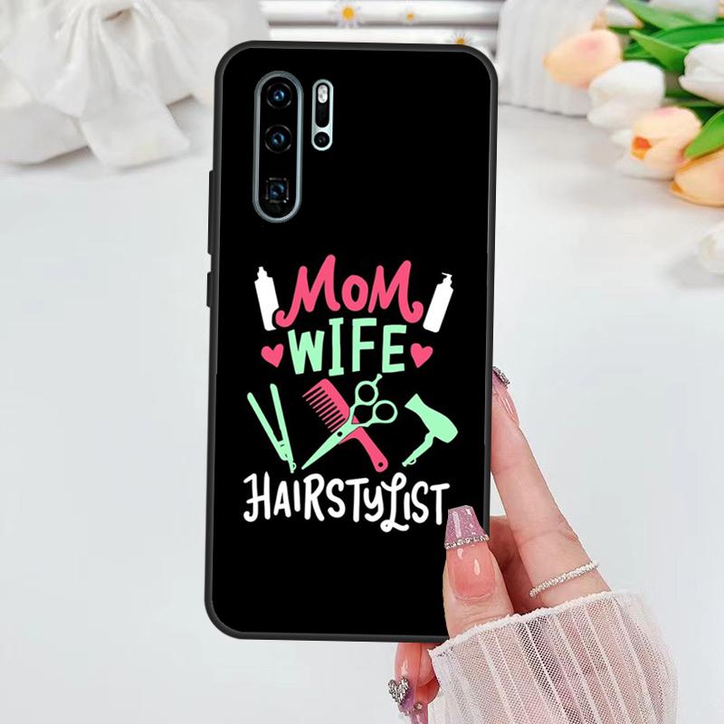 Barber Scissors Hairstylist Salon Case For Huawei Nova 11i 8i 7i 3i Y70 Y90 Y60 Y61 5T 9 10 SE P Smart Z P30 P40 Lite P60 Pro