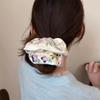 French Style Floral Scrunchies Satin Hair Ropes Temperament Embroidery Hair Scrunchies  Daily