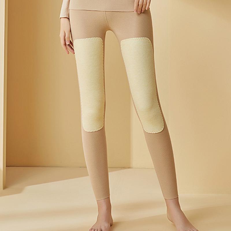 Aoweizi Women's Silk & Hyaluronic Acid Thermal Underwear Set - Autumn/Winter, Plus Velvet Thickened.