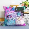 Cartoon Aphmau Decorative Cushion Cover Washable Linen Comfort Soft  for Sofa Bed Cozy Home Room Decor