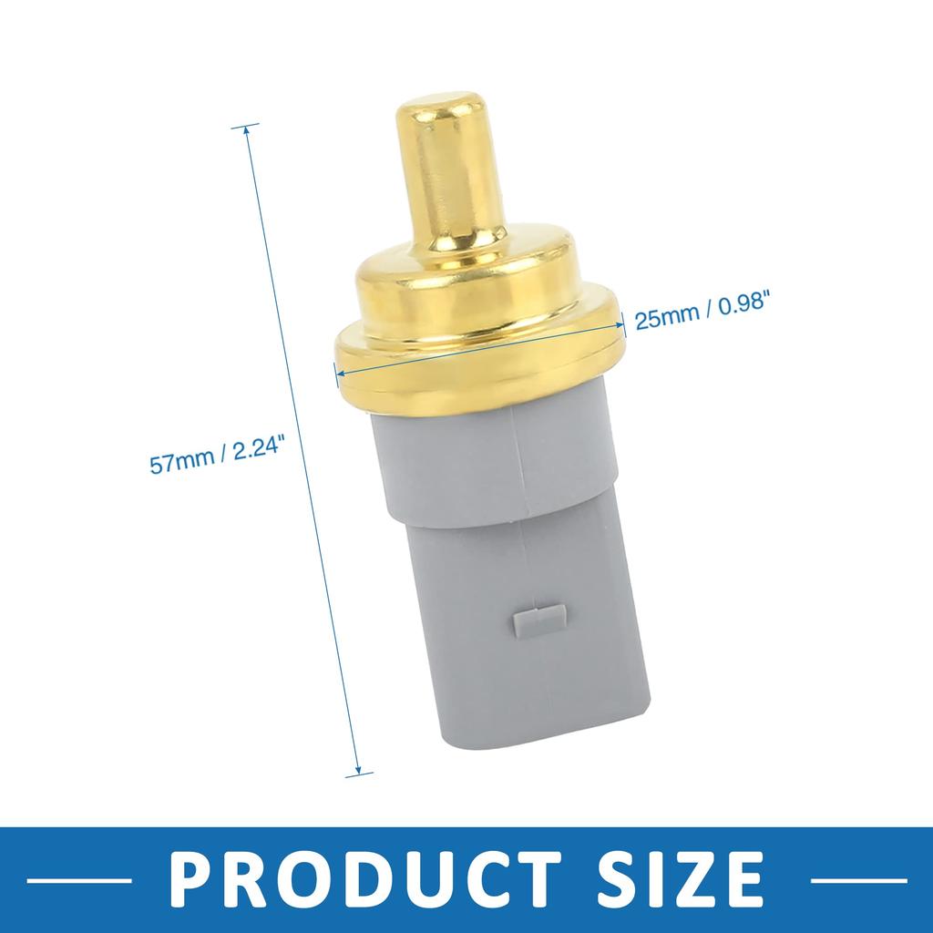 A ABSOPRO 06A919501A Car Temperature Sensor Replacement for Volksw Agen, Fits Touareg, Fits 2005-2015, ABS Plastic, Gray