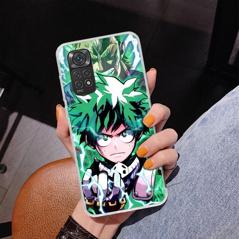 My Hero Izuku Deku Phone Case For Xiaomi Redmi Note 15 14 13 12S 12 11 Pro Plus 14S 11S 11E 10 10S 11T 5G Personalized Cover Red