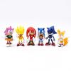 6-18Pcs Sonics Figure Tails Werehog Action Figures Knuckles Doll Dr. Eggman Cartoon Figurines Collectible Dolls  Hedgehog Toy