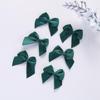 100Pcs/Set Polychrome Satin Bows Patches Applique Mini Bow Tie DIY Clothes Sewing Decoration