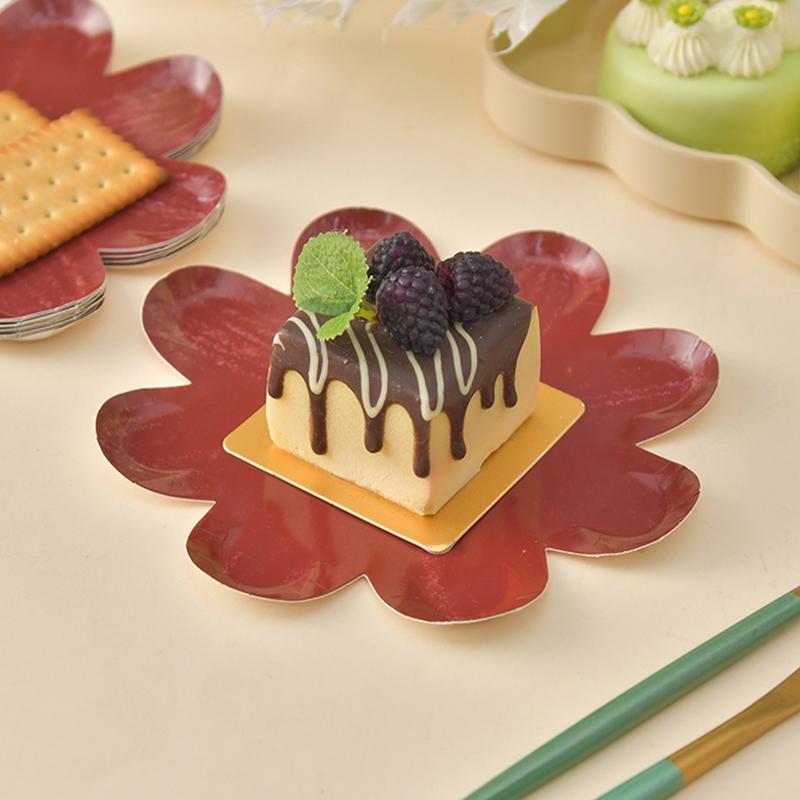 Disposable Daisy Paper Plate Flower Meal Plate Picnic Cake Plates Birthday Theme Party Decoration