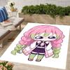 Mitsuri Kanroji Design Area Rug - Non-Slip, Soft & Cozy Floor Mat for Living Room, Bedroom, Office - Indoor/Outdoor Decorative Carpet