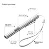 Mini Portable Medical Handy LED Pen Light Flashlight USB Rechargeable Dentist Nurse Torch with Stainless Steel Clip