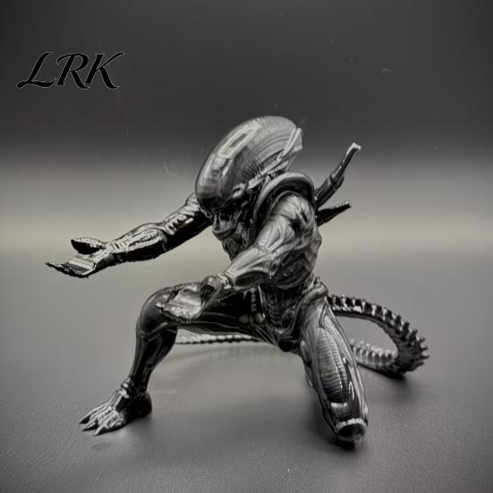 Desk Organizer Alien Pen Holder for Desk, 3D Printed Pencil Display Stand Stand, Kneeing Desktop Home Office Accessories