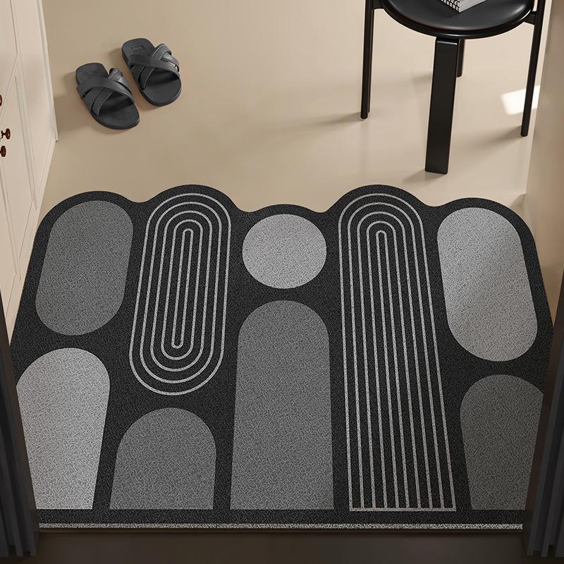 Einfache und explosive Eingangstürmatte, Seidenring-Fußmatte kann beim Betreten des Eingangsbereichs zugeschnitten werden, Haushaltliche rutschfeste und waschbare Fußmatte