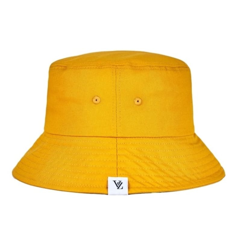 VARZAR Monogram Label Color Bucket Hat Yellow