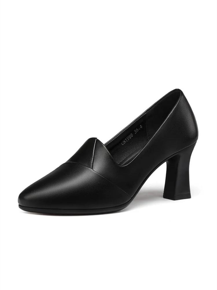 sapatos femininas women fashion black leather office career high heel shoes lady classic comfort elegant pumps ab166