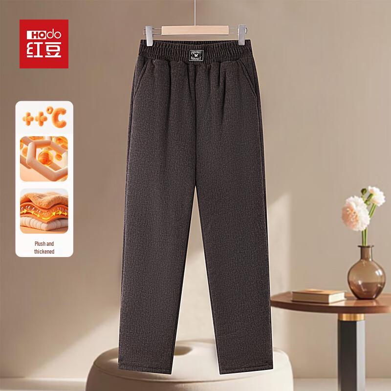 Hodo Women s Winter Warm High-Waist Straight Leg Fleece Lined Pants 6XL флис кофейного