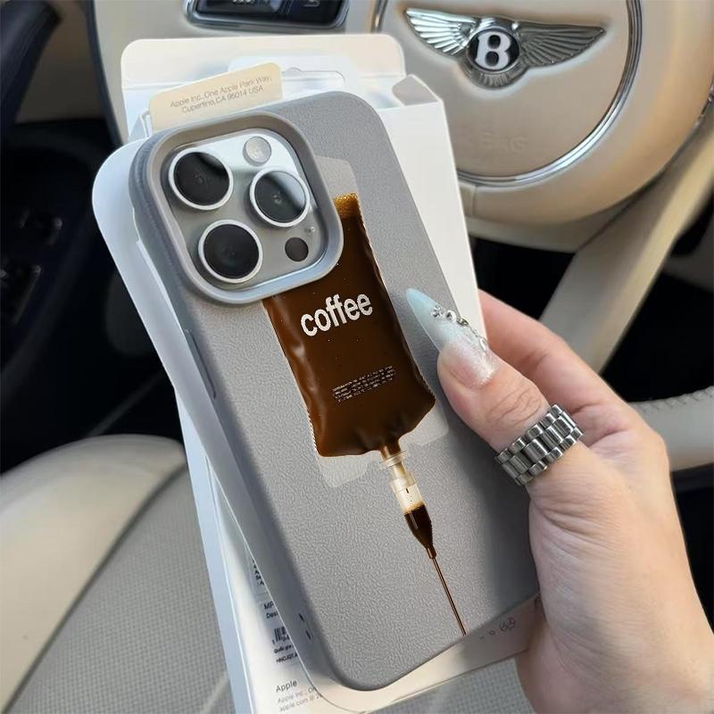 Coffee Infusion Bag White Soft Phone Case For Samsung Galaxy S26 Ultra S25 S24 FE S23 S22 S21 Plus A17 A37 A57 A56 A54 A55 Cover