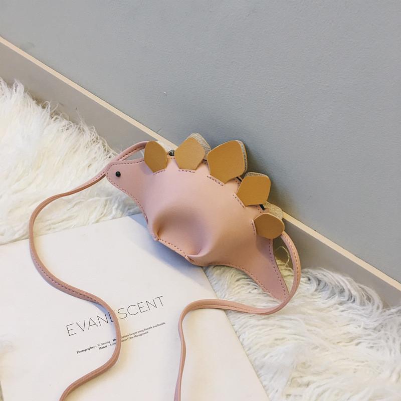 

Charming Colorful Children s Dinosaur Crossbody Bag Ideal For Boys And Girls With Soft Handle рожевий