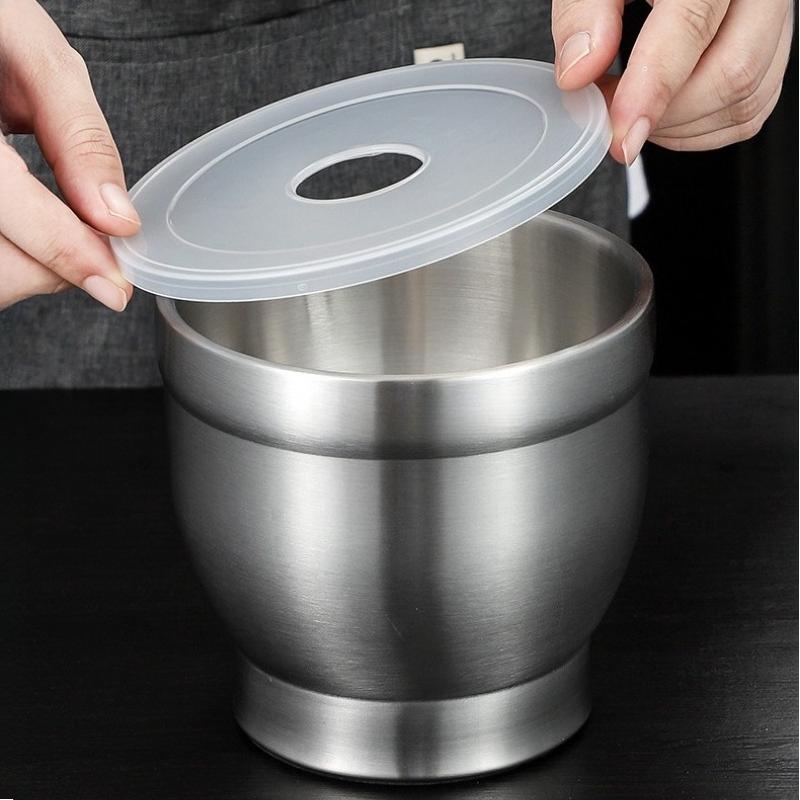 316 Stainless Steel Handmade Kitchen Garlic Grinder, A Mortar for Making Garlic Sauce, Very Suitable for Household Use