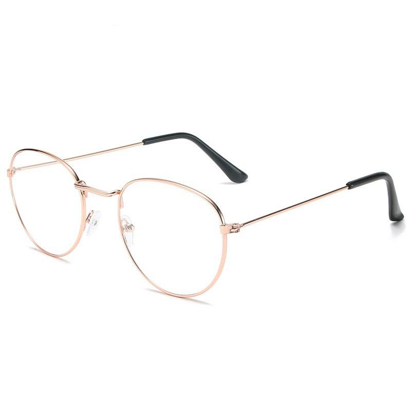 

Vintage Round Reading Glasses Metal Frame Clear Glasses Men Glasses Mirror Unisex Eye Glasses For Women