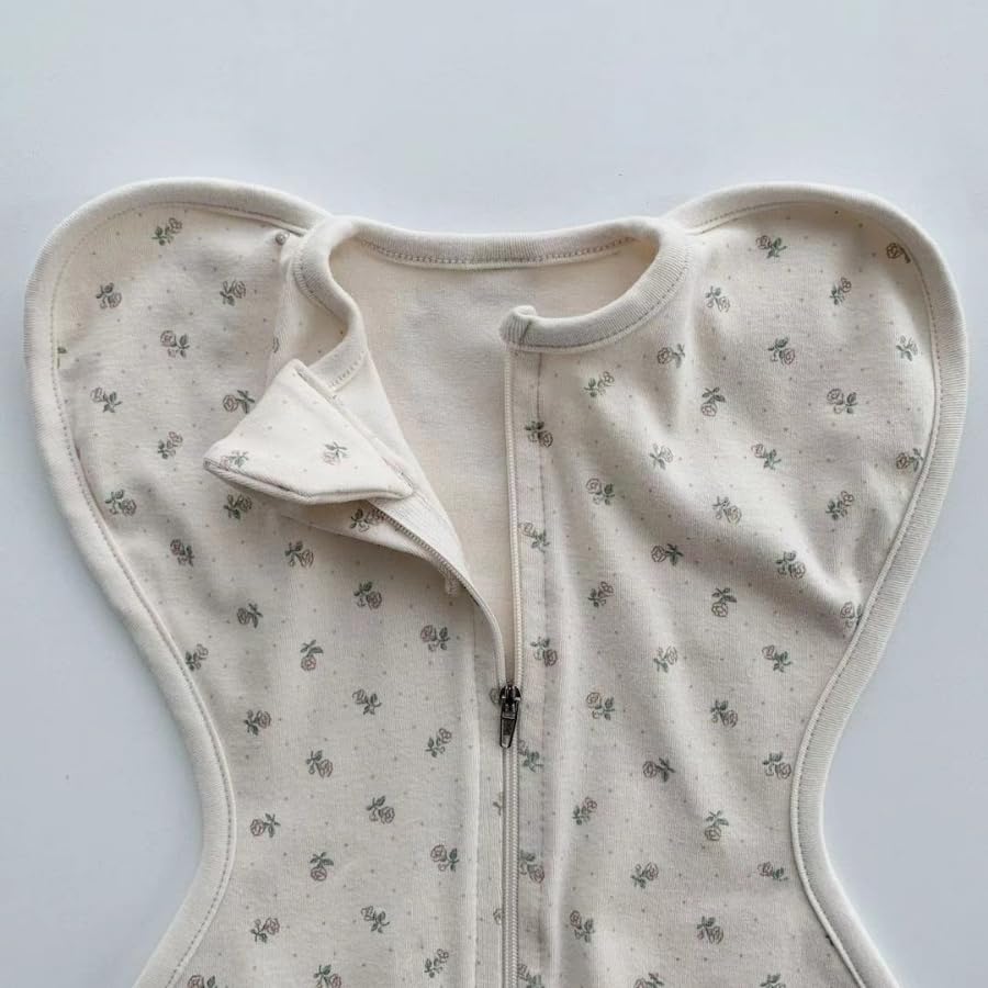 EnDast Dinosaur Baby Size Small Years with Cute Front Zipper Comfortable Baby Moro Reflex Nighttime Crying Newborn Clothes, (0-1 Old), Hat,