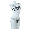 Sexy Underwear, Sexy Three-point Steel Tray, Gather Bra, Open Underwear, Split Three-point Two-piece Set, Water-soluble Flower 243