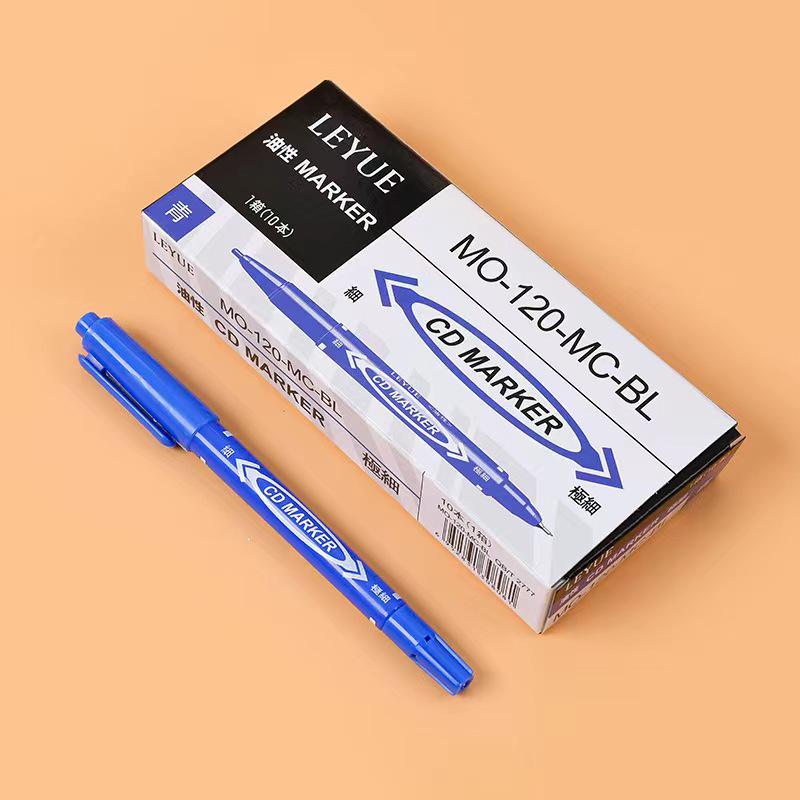 Quick-Drying, Waterproof Double-Ended Marker: Oil-Based, Non-Erasable, Water-Based Art & Logistics CD Pen