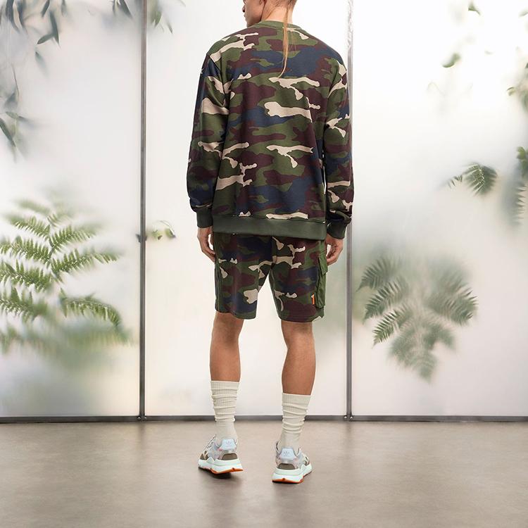 Adidas Originals X Ivy Park Collaboration SS23 Camouflage Print Oversized Pocket Sweatshirt Unisex Sweatshirt HR2242