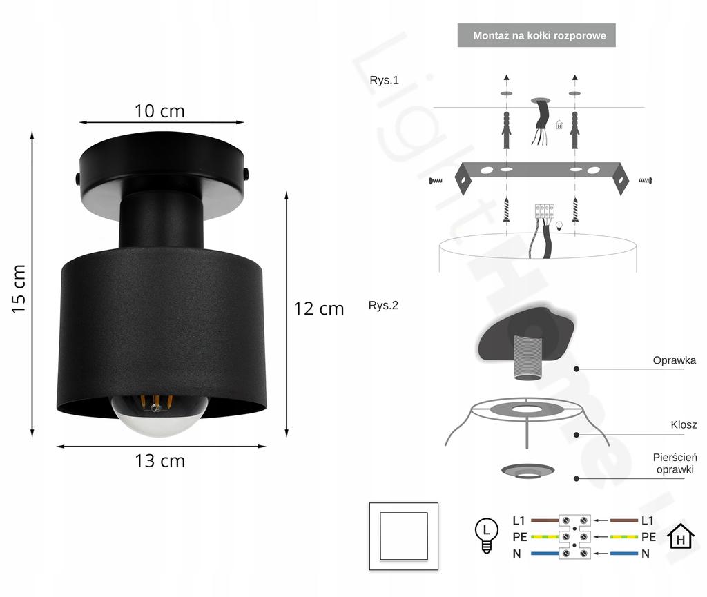 MODERN ELEGANT METAL LED CEILING LAMP