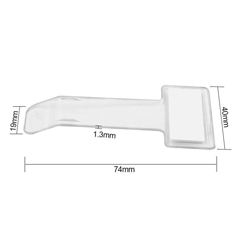 5 Stück Klarsicht Plastik Auto Styling Parkscheinhalter Auto Befestigung Kartenhalter Montage Befestigung Organizer Windschutzscheibenaufkleber