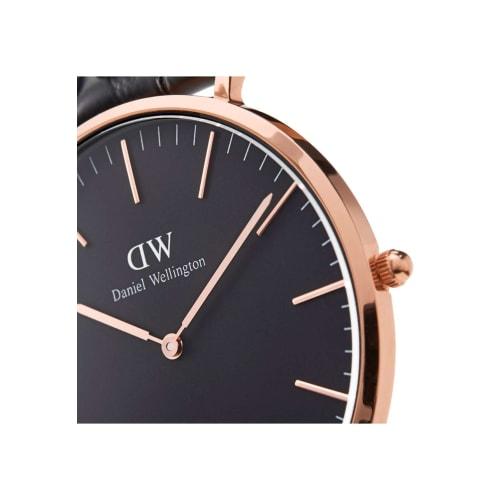[Official Shop/2-Year Warranty/Authentic Import] Daniel Wellington DW Watch for Men and Women, Classic Black Cornwall, 36mm, Stylish Black Leather Wat
