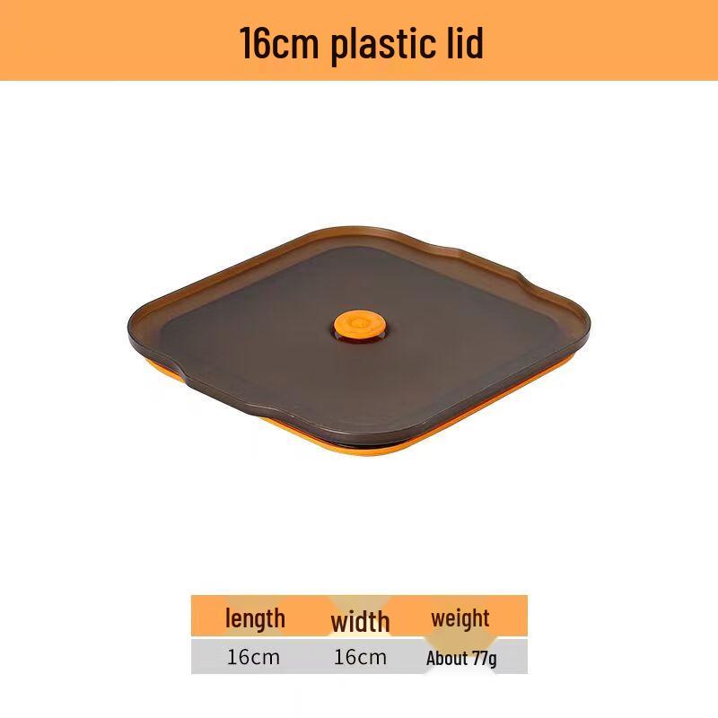 304 Stainless Steel Square Food Storage Basin with Lid