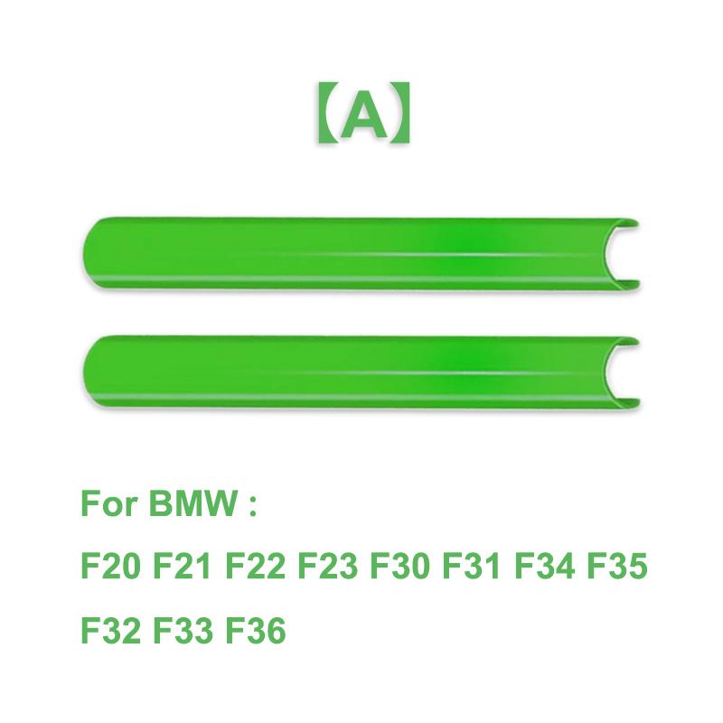 2 Peças Faixas de Acabamento da Grelha Dianteira Capa Adesivos de Moldura Para BMW F10 E60 F30 F32 F20 F22 F06 F02 F25 F26 G20 Série 1 2 3 4 5 6 7