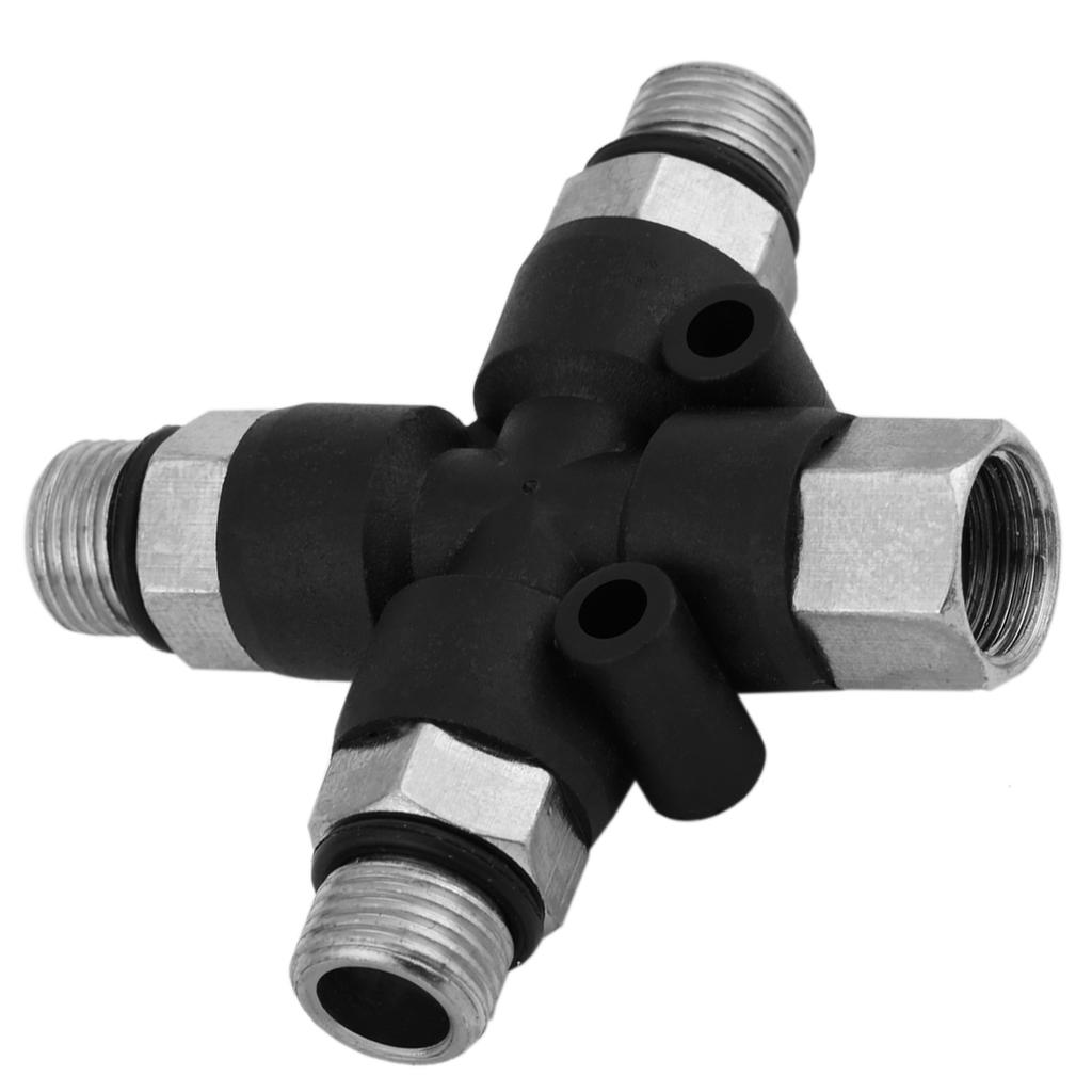 1 8 3 way Airbrush Air Hose Manifold Adaptor Splitter Tattoo Spray Connector