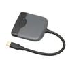 3 In 1 USB C To HD Multimedia Interface Adapter USB C To USB C USB3.0 Multi Port Adapter Compatible for Type C Devices