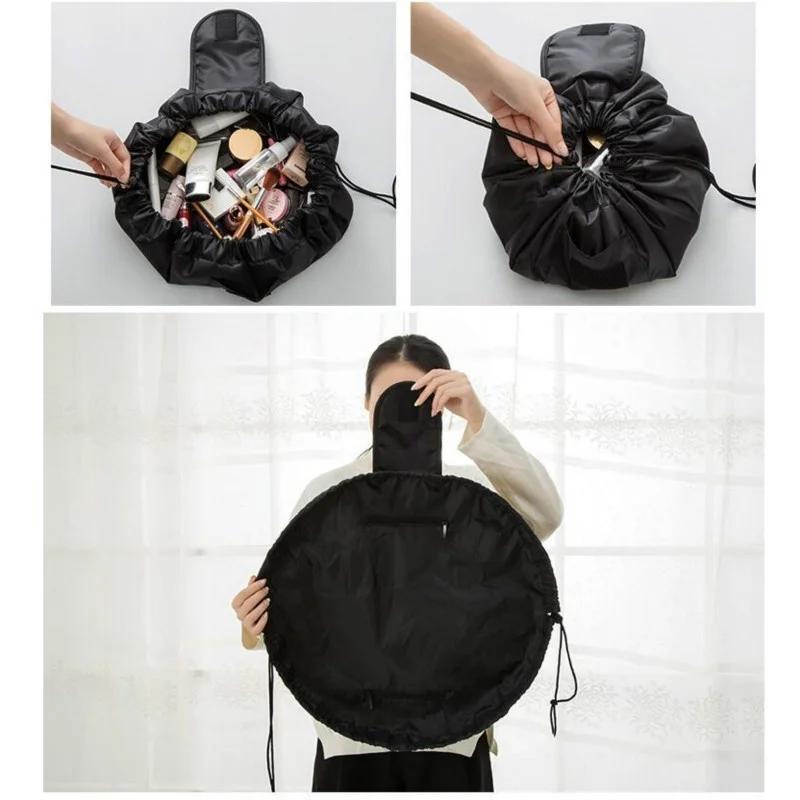 Makeup Organizer Storage Bag For Women Large Capacity Cosmetic Organizer Pouch With Drawstring Portable Waterproof Travel Tote